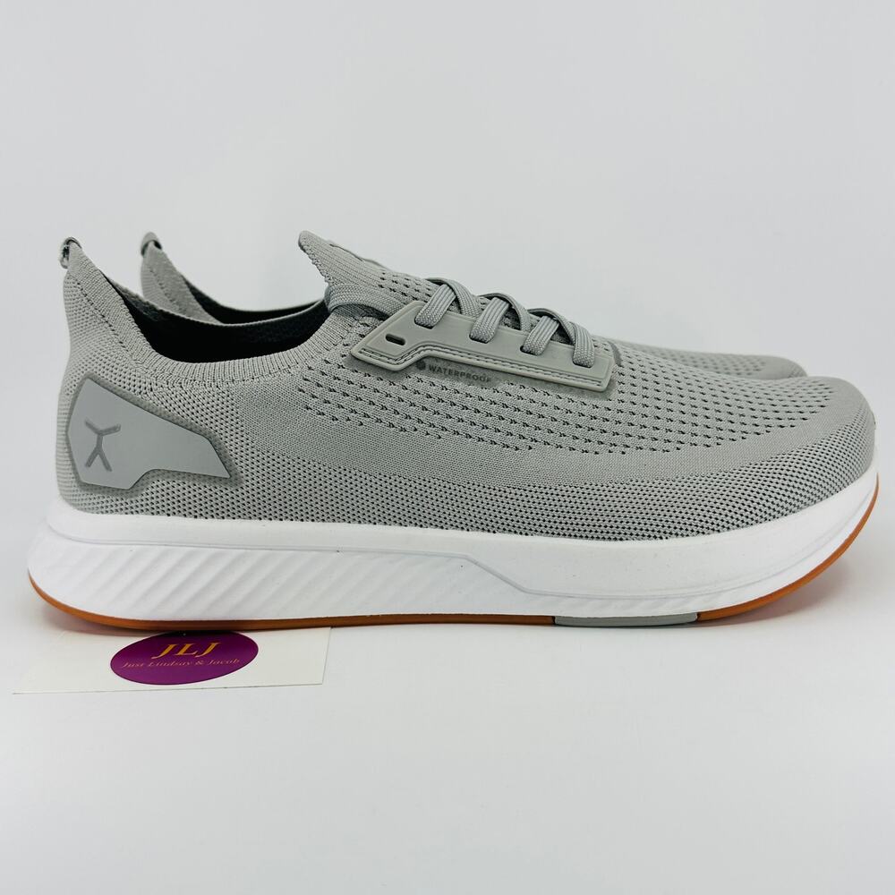 Flux Men's Adapt Waterproof Runner Lunar Gray Minimalist Running Shoes Size 12.5